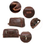 cuir élégant trousse homme