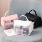 trousse en plastique souple translucide