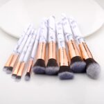 pinceaux de maquillage marbre