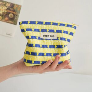 Petite trousse de maquillage plumes de paon