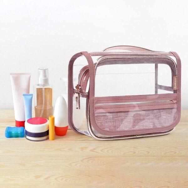 trousse de toilette transparente