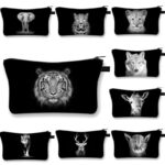 pochette maquillage noir