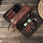 trousse de toilette cuir