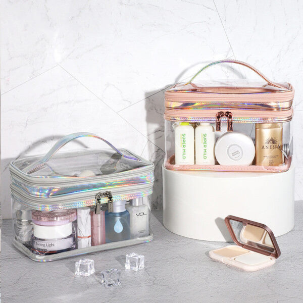 trousse transparente femme