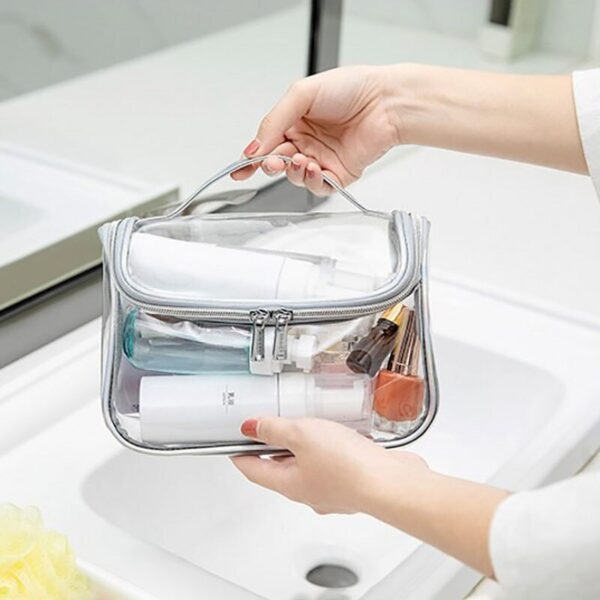 trousse de toilette transparente