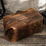 Trousse de Toilette pratique en cuir
