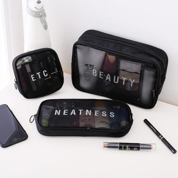 trousse beauté transparente