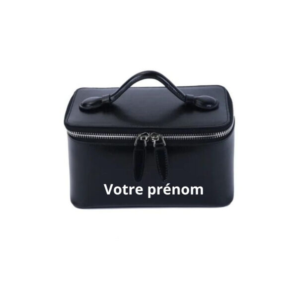 trousse de toilette cuir personnalisable