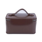 trousse de toilette compacte en cuir