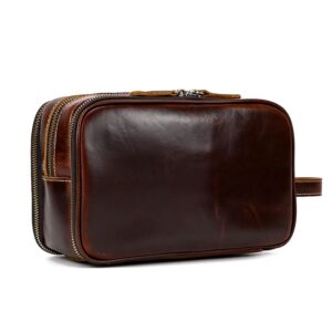 trousse de toilette en cuir