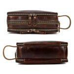 trousse de toilette élégante en cuir