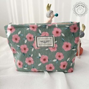 trousse de toilette femme fleuri