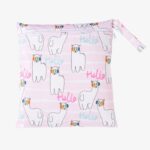 trousse de toilette fillette motif lama