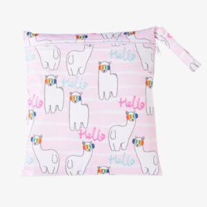 trousse de toilette fillette motif lama