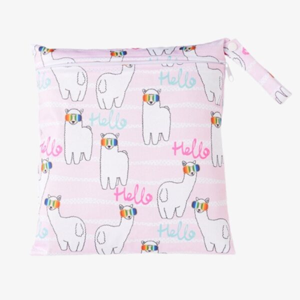 trousse de toilette fillette motif lama