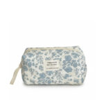 trousse matelassée motif floral