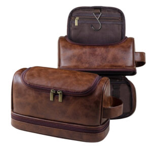 trousse de toilette en cuir