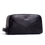 trousse de toilette en cuir personnalisée