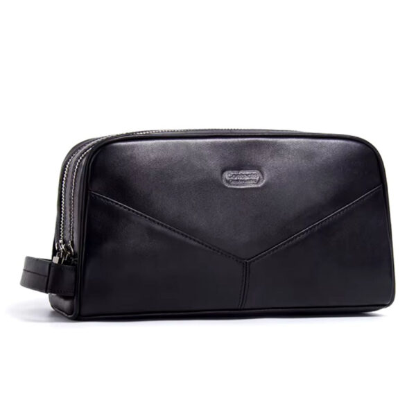 trousse de toilette en cuir personnalisée