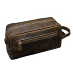 trousse de toilette masculin en cuir