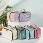 trousse de toilette matelassée