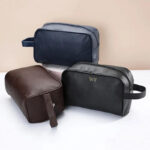 toilette simili personnalisable noir
