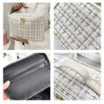Sac de toilette femme tweed