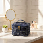 Vanity compact tweed