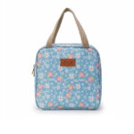 Vanity Trousse de Toilette bleue avec fleurs