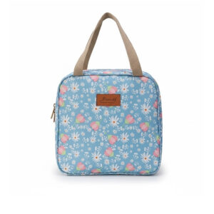 Vanity Trousse de Toilette bleue avec fleurs