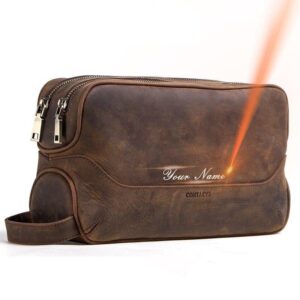 trousse de toilette cuir personnalisable
